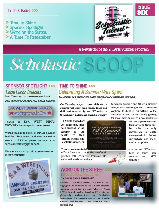 S.T.Arts Newsletter Issue 6